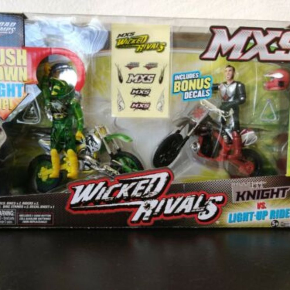 Road Champs MXS Wicked Rivals Knight vs  Light-up